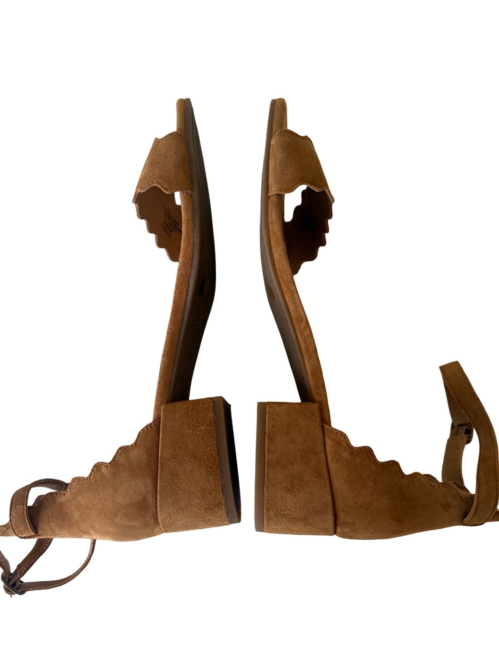Lucky brand women’s Norrey sandals  Toasted Almond Suede Size 9.5 - Picture 3 of 5